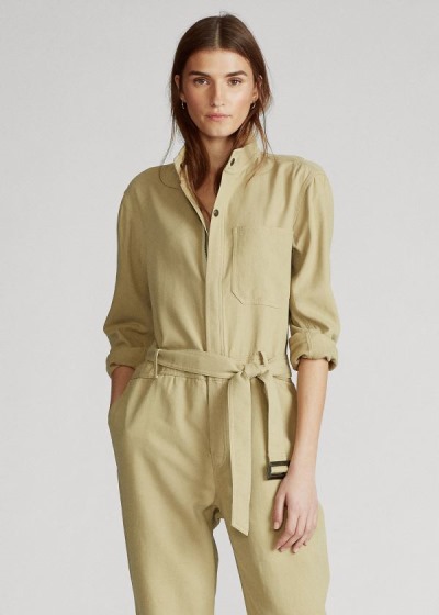 Polo Ralph Lauren Twill Jumpsuit Dame Danmark (WZXLP2684)